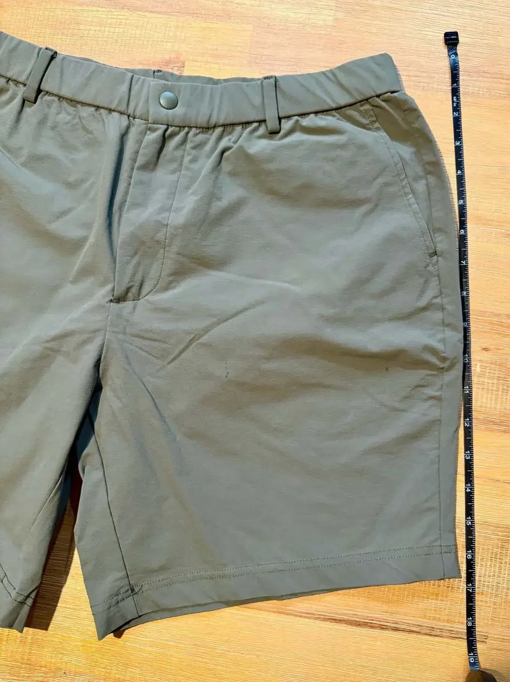 Bearbottom The Tech Pull-On Short 7 Inch Inseam Green Men's Size Large